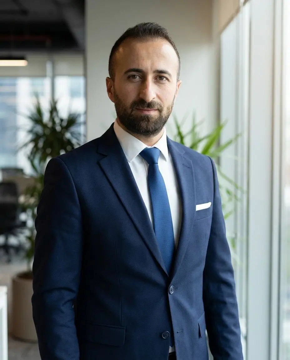 Navy Executive headshot style